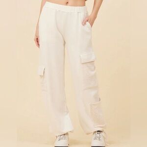 Vintage Havana Mesh Crochet Cargo Pants Size Medium